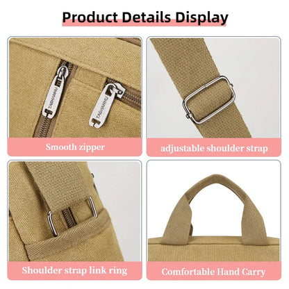 Canvas Shoulder Bag for Men – Casual Crossbody Tote