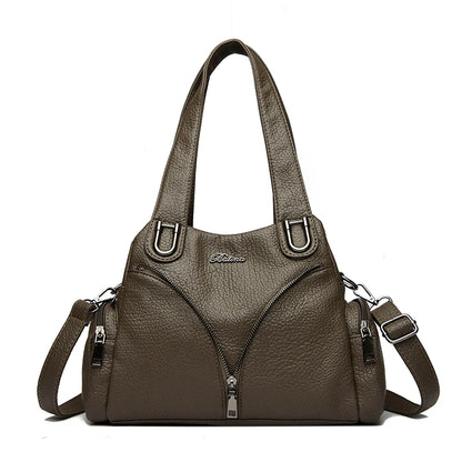 Luxury Leather Shoulder Bag for Women – Designer Crossbody Handbag