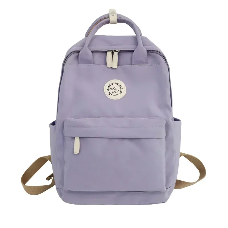Waterproof Nylon Backpack for Women – School & Travel