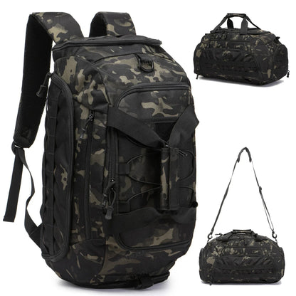 3-in-1 Tactical Gym Bag with Shoe Compartment – Backpack, Duffel & Sling