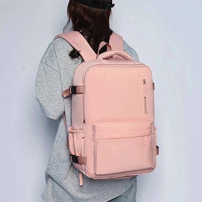 Travel Backpack Set 2-Piece with Shoe Compartment & Mini Handbag