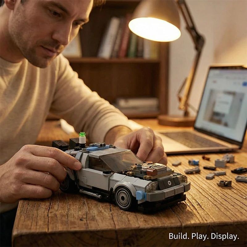 DeLorean Time Machine MOC Building Blocks – 3-Mode Car Set
