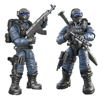 Military SWAT Soldier MOC Building Blocks – Army Figure Toy