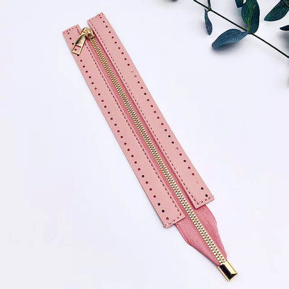 24cm PU Leather Zipper Strip for DIY Handmade Bags