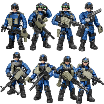 Special Forces Military Soldier Action Figures Building Blocks Set