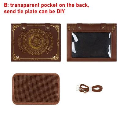 Gothic Magic Book Shoulder Bag – Y2K Aesthetic Crossbody Purse