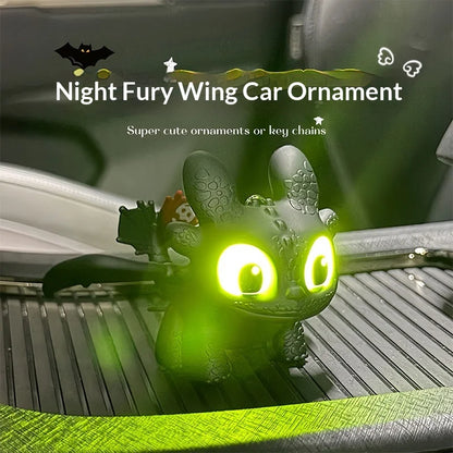 Toothless Dragon Keychain – Cute Glowing Car & Bag Ornament