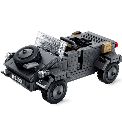 WWII Tiger I Tank Building Blocks Set with Soldier Figures