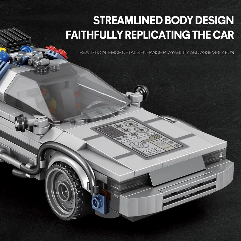Back to the Future DeLorean Building Blocks Set – 405 Pcs MOC Model