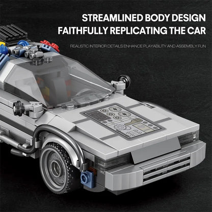 Back to the Future DeLorean Building Blocks Set – 405 Pcs MOC Model