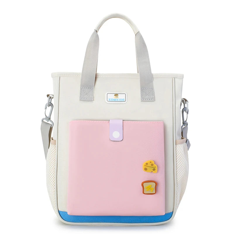 3-in-1 Girls School Bag – Large Waterproof Nylon Backpack & Crossbody Tote