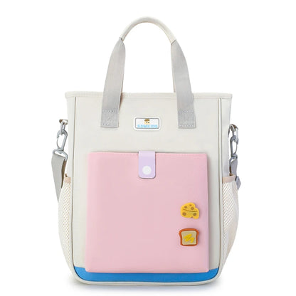 3-in-1 Girls School Bag – Large Waterproof Nylon Backpack & Crossbody Tote