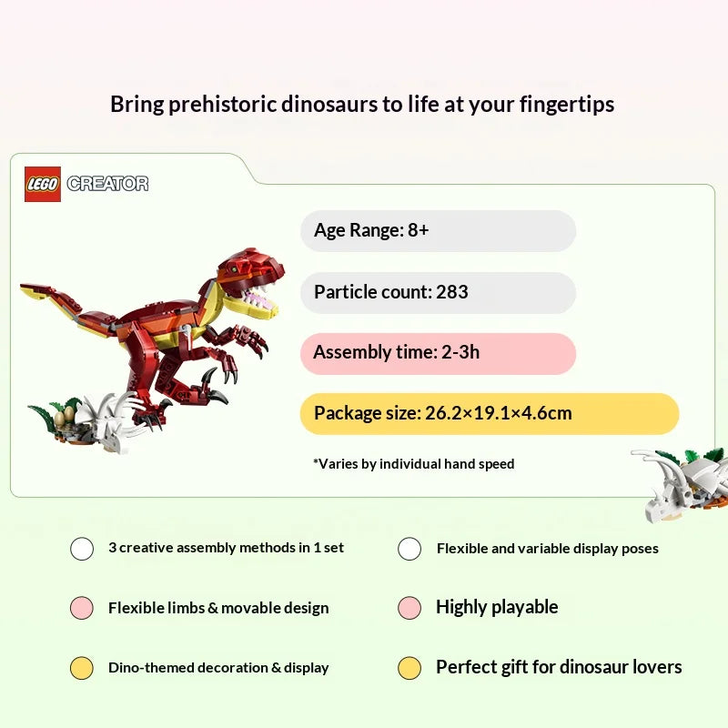 LEGO Creator 31379 Fierce Dinosaur 3-in-1 Building Set