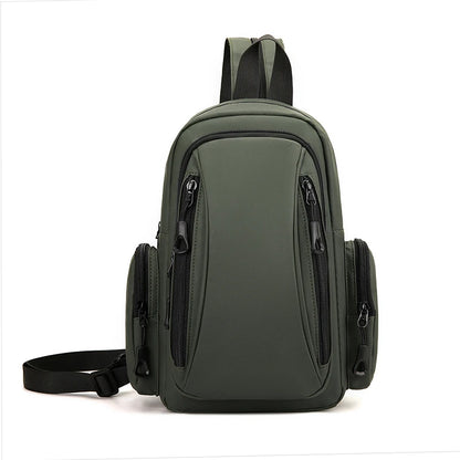 Men's Oxford Sling Chest Bag Mini Backpack