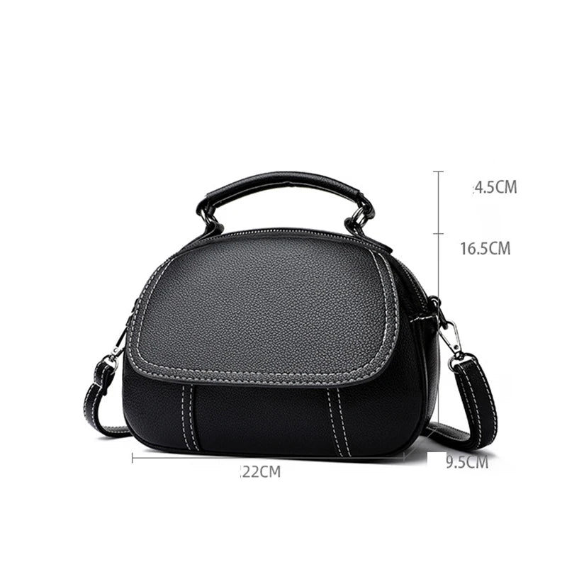 PU Leather Crossbody Bag for Women – Retro Shell Shoulder Bag