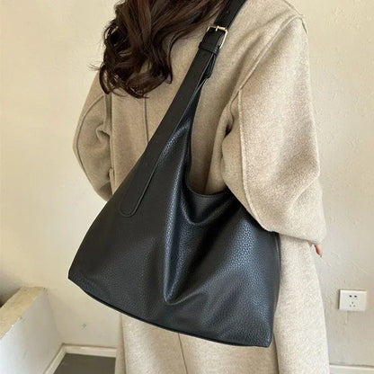 Women's Large Leather Tote Bag – Shoulder & Messenger Handbag