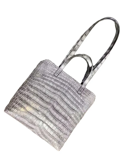 Crocodile Leather Large Tote Bag – Women's Shoulder Bag