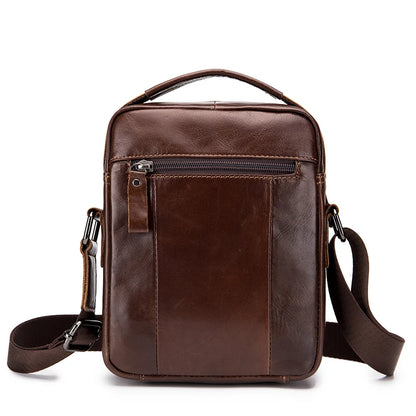 Men's Leather Crossbody Bag – Top-Layer Cowhide Shoulder Bag