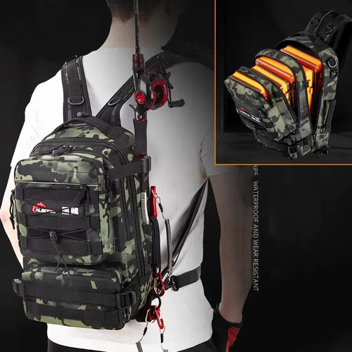 Fishing Tackle Backpack – Tactical Outdoor Gear Storage Bag