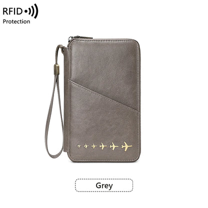 RFID Blocking Family Passport Holder Travel Wallet