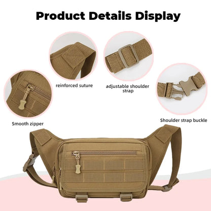 Tactical Waist Bag for Men – Multi-Pocket Sling Pack
