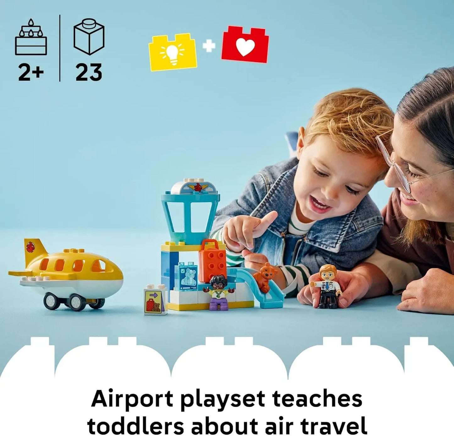 LEGO DUPLO 10443 First Time at the Airport Toddler Building Set