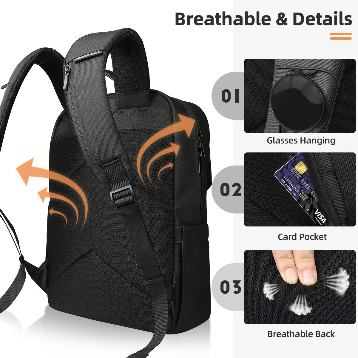 Vintage Flap Backpack for Men – Waterproof 15.6" Laptop College Travel Bag