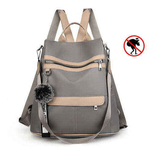 Anti-Theft Backpack for Women Waterproof Oxford School Travel Bag