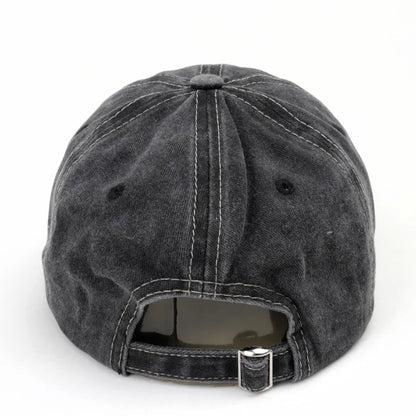 Vintage Washed Cotton Baseball Cap – New Orleans Embroidered Snapback
