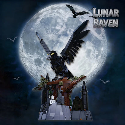 Lunar Raven Building Blocks Set – Dark Crow MOC Model