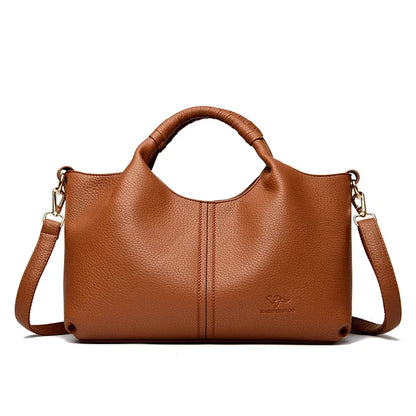 Soft Leather Tote Handbag – Women's Luxury Shoulder & Crossbody Bag