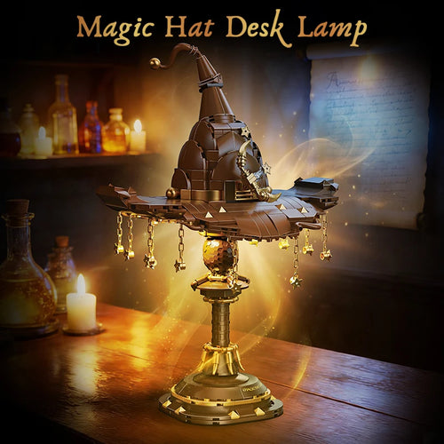 Magic Hat Lamp MOC Building Blocks Set – Fantasy Wizard Decor