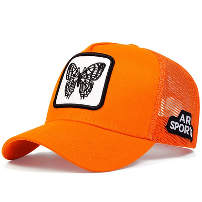 Cute Animal Embroidery Trucker Cap – Mesh Baseball Hat