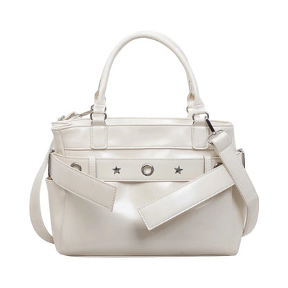 PU Leather Tote Bag – Large Capacity Women's Shoulder & Crossbody