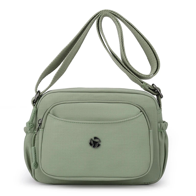 Women's Waterproof Nylon Crossbody Bag – Lightweight Small Square