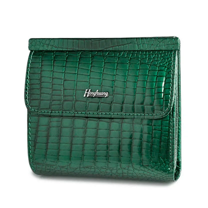 Crocodile Pattern Women's Genuine Leather Mini Wallet