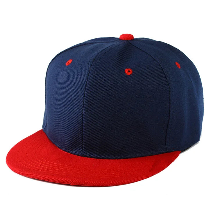 Snapback Hip Hop Cap – Flat Brim Baseball Hat for Men & Women