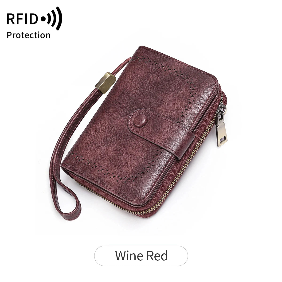 RFID Blocking Women's Large Capacity Retro Wallet – Multi-Card Organizer