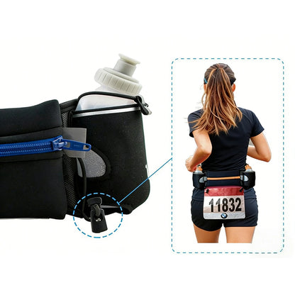 Running Belt with Water Bottles & Phone Pocket