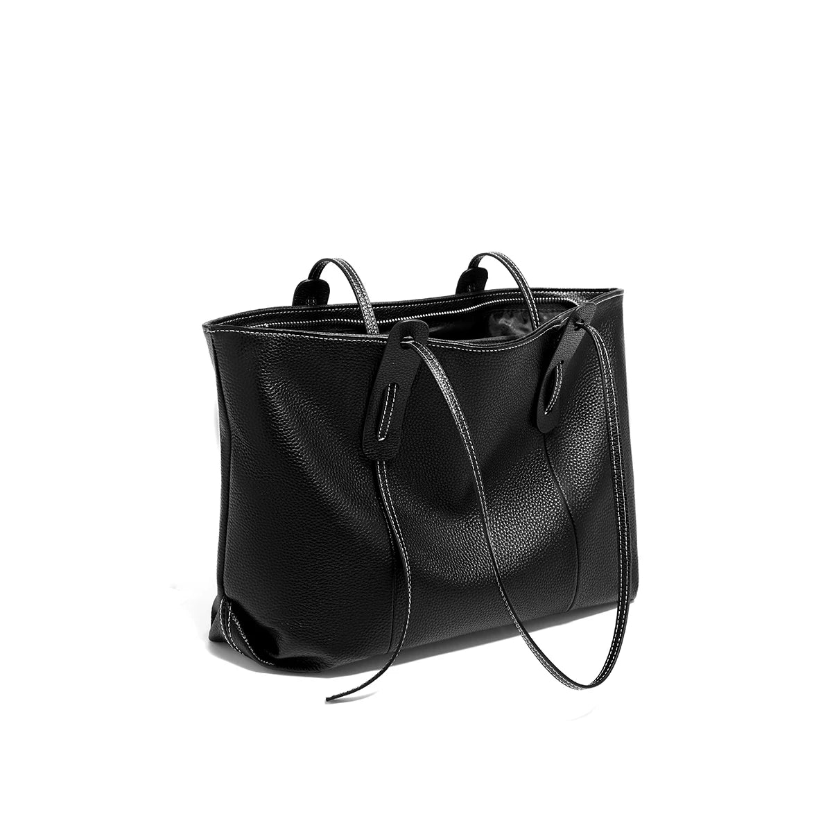 Foxer Women S Shoulder Bag Genuine Leather Handbag Large Capacity Tote Female Commuter Casual Purse