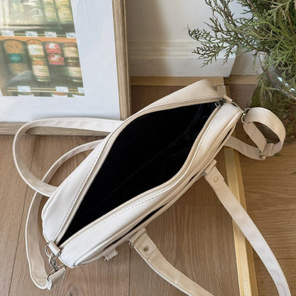 Japanese JK School Bag – Large Capacity PU Leather Shoulder Bag for Women