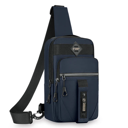 Men's Chest Bag Multi-Compartment Sling Shoulder Bag