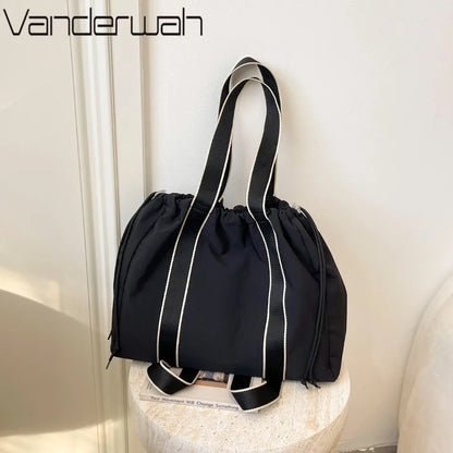 3-in-1 Convertible Women's Large Capacity Nylon Handbag – Travel & School Backpack