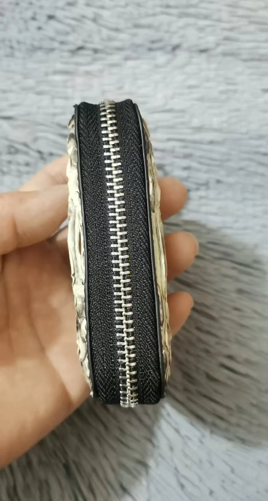 Snake Leather Card Holder Wallet – Multi-Slot, Unisex