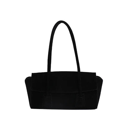 Women's Suede Shoulder Bag – Wings Design Crossbody Handbag
