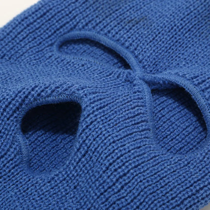 3-Hole Balaclava Ski Mask – Full Face Cover Knit Beanie for Winter & Tactical Use