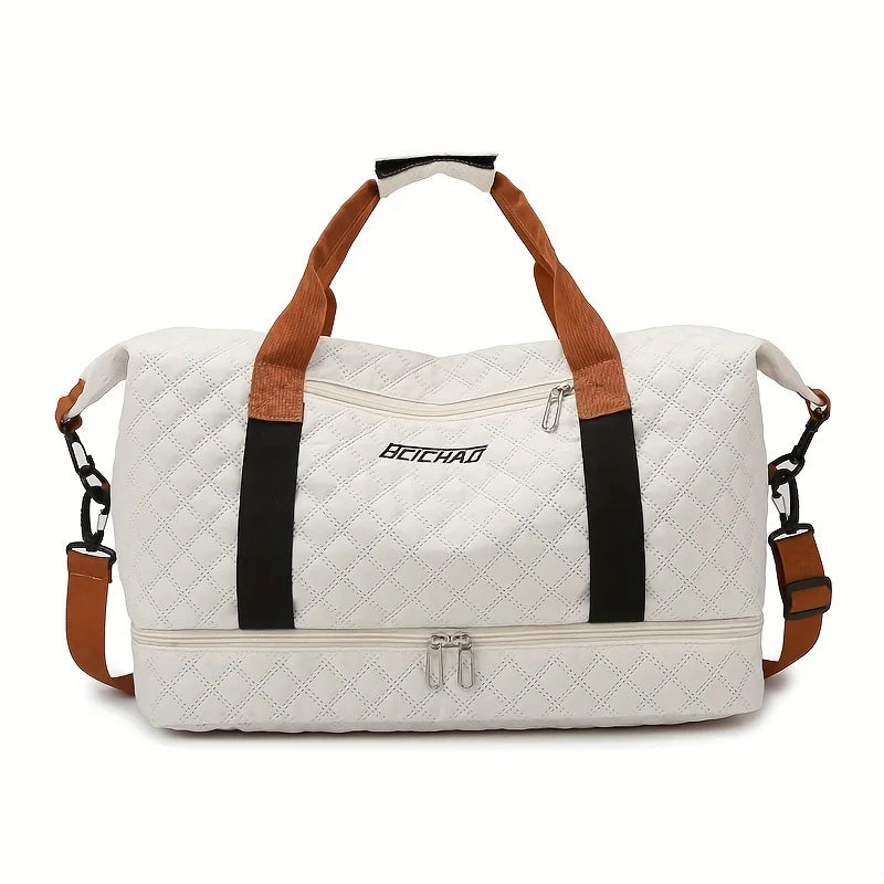 Travel Duffle Bag with Shoe Compartment – Large Weekender