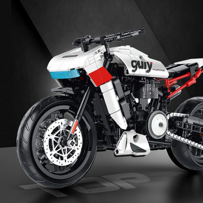 Racing Motorcycle Building Blocks Set – MOC Technic Bike Model