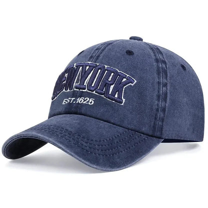 Vintage Washed Baseball Cap – City Embroidery Unisex Dad Hat