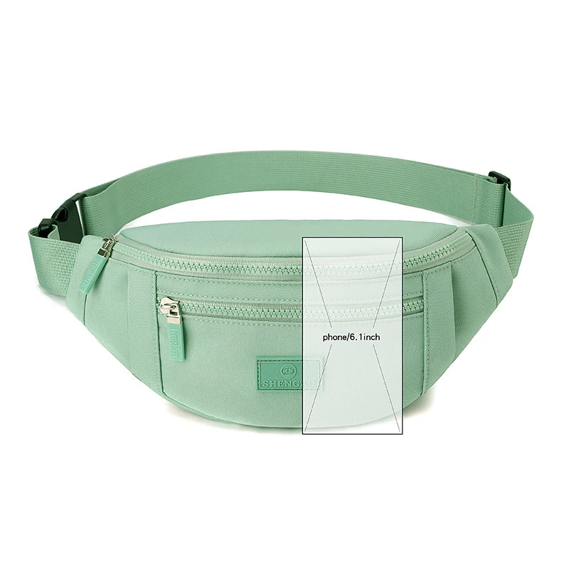 Waterproof Waist Bag – Unisex Fanny Pack for Sports & Travel